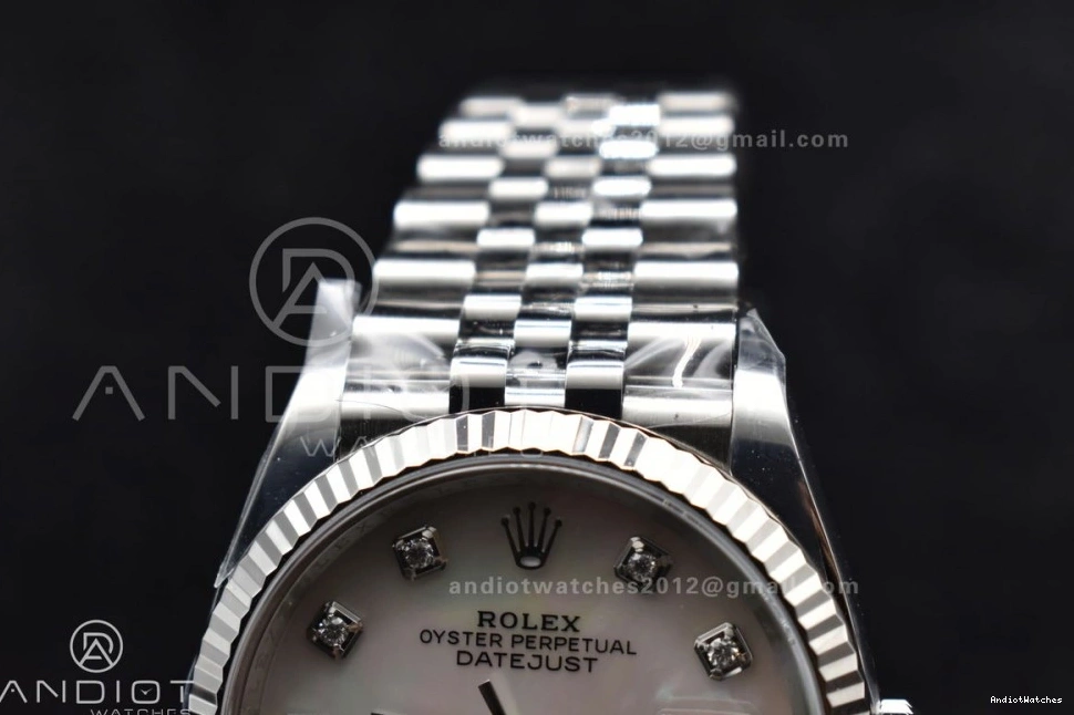 Clean MOP Dial 904L Bracelet Steel 36 Chic 570 Diamonds DateJust Jubilee 126234 on VR Edition White 1:1 Best 0328